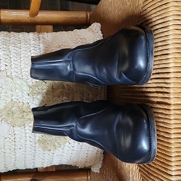 Hitchcock Exeter, EXTRA WIDE black leather chukka, ankle boots, size 10, 6E - Picture 2 of 12